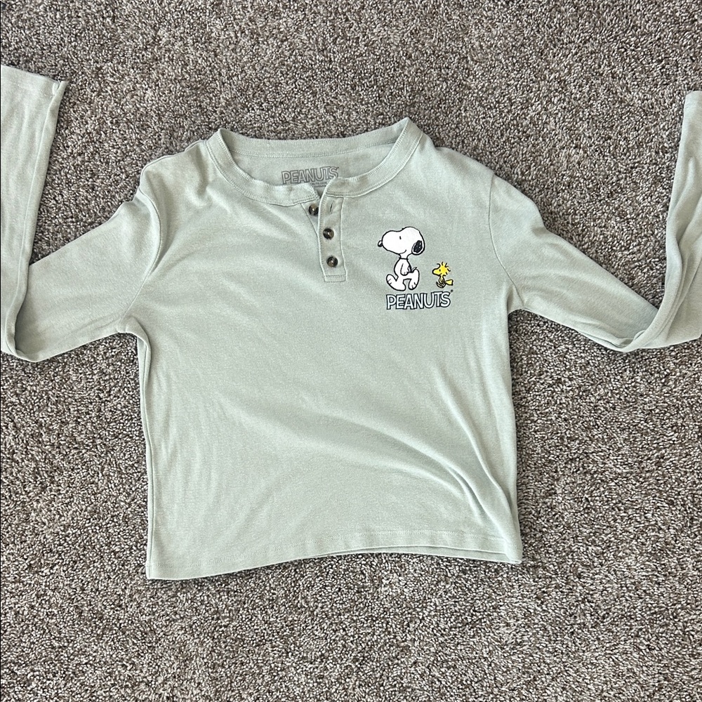 Peanuts Long Sleeve Shirt - Light Green